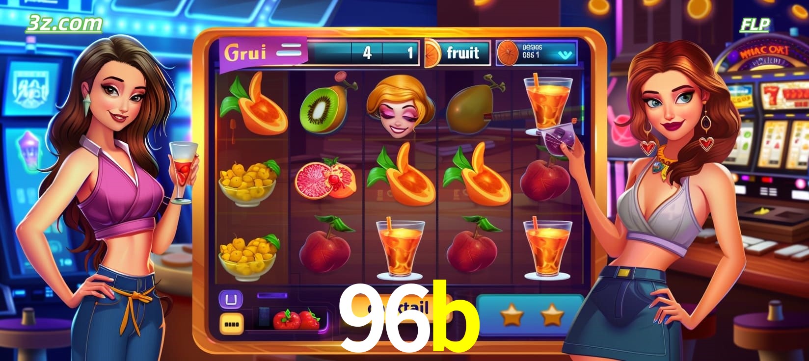 96b cassino online com caça-níqueis de frutas e coquetéis coloridos